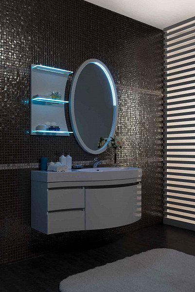 Тумба с раковиной Aquanet Опера 115 R белый (2 дверцы 2 ящика) 00212992