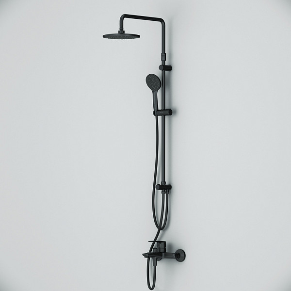 F42890A14 Gem набор 2в1: см-ль д/ванны/душа, верхний душ d 220 мм, ручн.душ 110 мм, 1 ф-ция, душевая