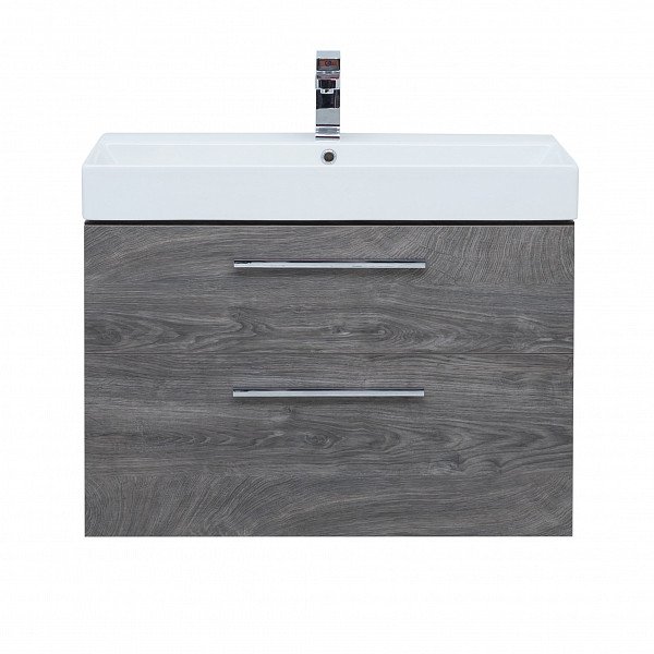 Тумба под раковину Aquanet Nova 85 (Slim Synergy) дуб рошелье, 2 ящика 00249921