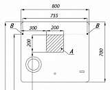 Зеркало Акватон Элио 80x70 1A194102EO010 с подсветкой