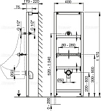 Монтажная рама для писсуара AlcaPlast A107/1200