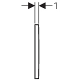 Клавиша смыва Geberit Omega 30 115.080.KK.1