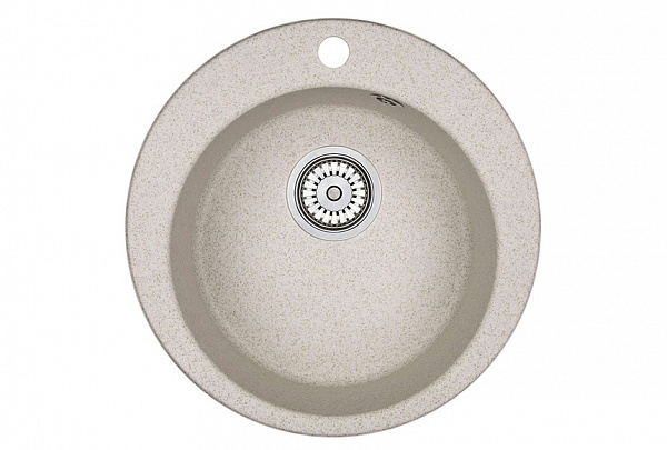 Мойка кухонная Granula круглая кварц 4801, ПИРИТ