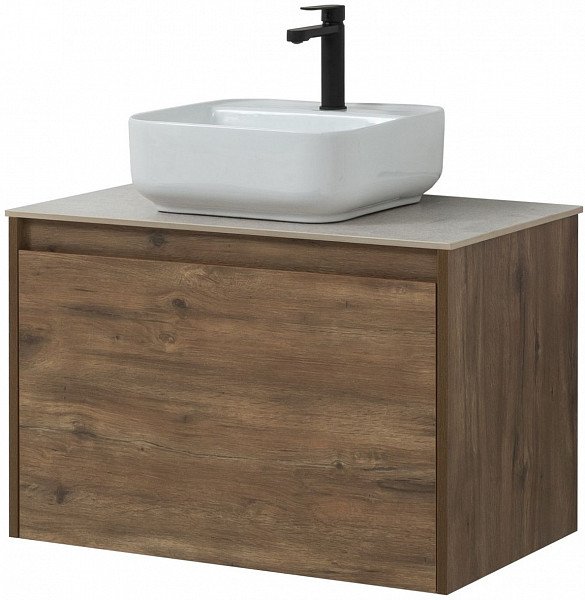 Тумба под раковину Aquanet Nova Lite 75 дуб рустикальный (1 ящик) 00249514