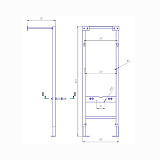 Комплект Cersanit DELFI унитаз + инсталляция S-SET-DEL/Vec/S-DL/Cm-w