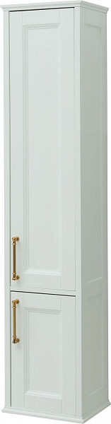 Пенал Aquanet Бостон 36 L белый матовый (ручки золото) 00242219