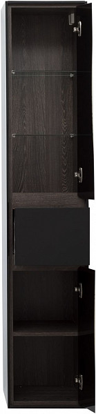 Пенал Aquanet Милан 35 черный глянец 00306377