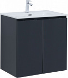 Тумба под раковину Aquanet Алвита New 70 2 дверцы, антрацит 00303904