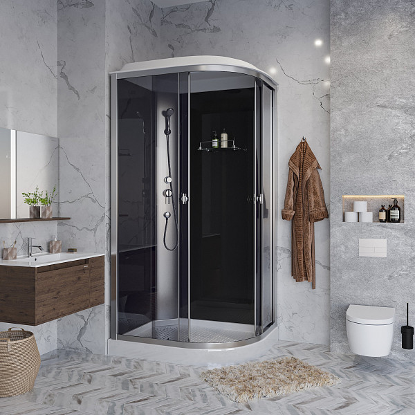 Душ.каб. Niagara Eco E120/80/13L/TN (1200х800х2150) 3 места