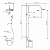 A27701 Душевой комплект со смесителем Wasserkraft