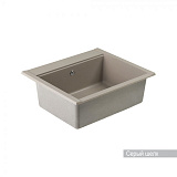 Мойка для кухни Aquaton Делия 60 прямоугольная серый шелк 1A715232LD250