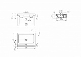 Раковина Cersanit Grand 60 см S-UM-GRA60/1-w