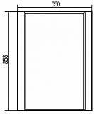 Зеркало Акватон Ария 65x86 1A133702AA950