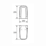 Полупьедестал для раковины Cersanit PURE PP-PU50/55/60