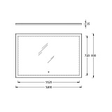 Зеркало Kerama Marazzi Plaza 120 см Mi.120