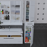 Шкаф-пенал Калипсо 30 напольный/подвесной Санта 517003N