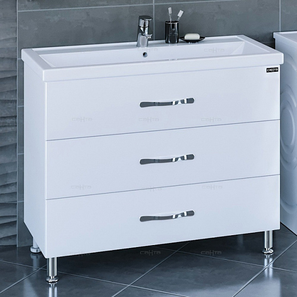 Тумба под раковину Виктория 100 напольная Санта 700131N