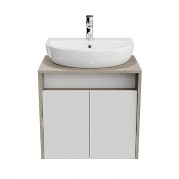 Тумба Kerama Marazzi PRO подвесная 2 дверцы 60, белая глянцевая