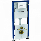 Комплект Geberit Duofix 458.128.11.1 для подвесного унитаза, со смывным бачком скрытого монтажа, клавишей Delta51