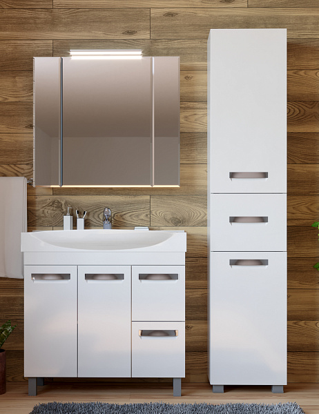 Тумба под раковину VIGO Plaza 85 см tn.PLA.MIR.80.2D.2Y