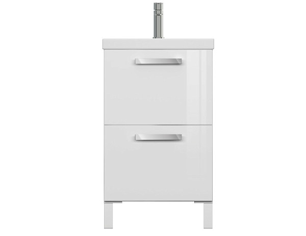 Набор тумба MELAR 50 раковина COMO 50 смеситель ELIO ножки для тумбы