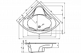 Акриловая ванна Riho Neo 150x150 B077001005