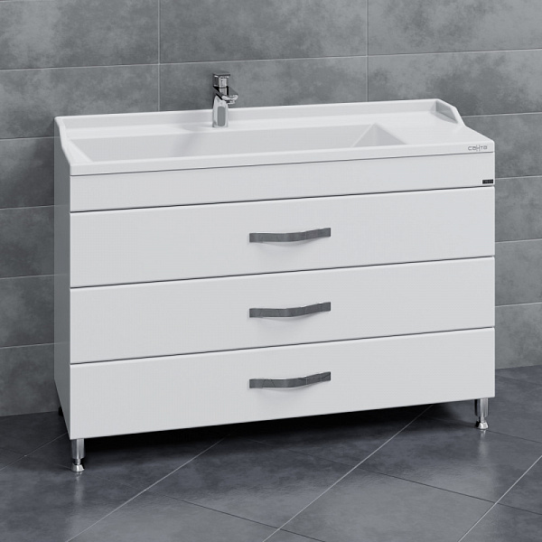 Тумба для умыв. "Виктория 120" NEW напол. (ум. Сириус 120 литой мрамор) Санта