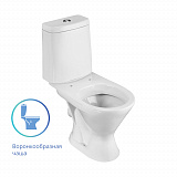 Унитаз-компакт Santeri Грация с горизонтальным выпуском 1.P210.3.S00.00B.F