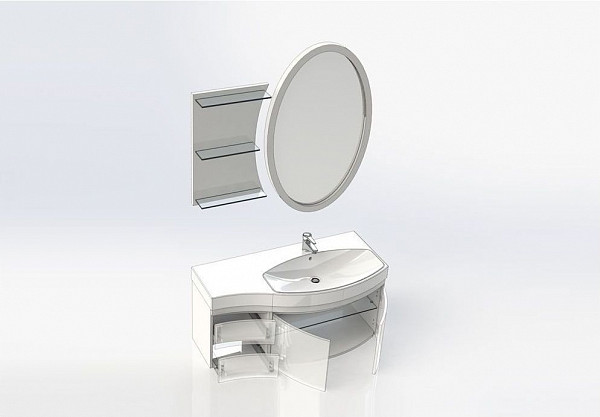 Мебель для ванной Aquanet Опера 115 R белый (2 дверцы 2 ящика) 00169418