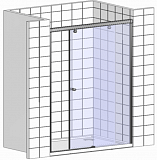 Душевая дверь Wasserkraft Alme 15R05