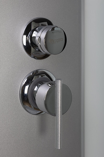 Душ.каб. NG-7308-14 (900х900х2150) высокий поддон(40см) стекло МАТОВОЕ 4 места