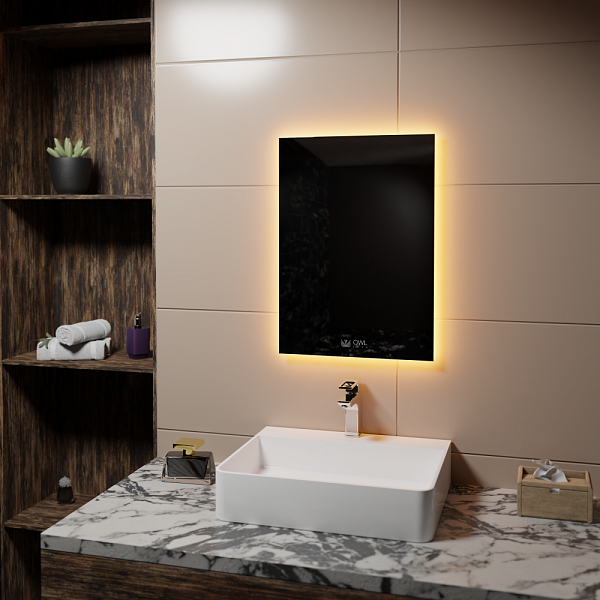 Line V Зеркало с ореольной LED подсветкой, 500х700