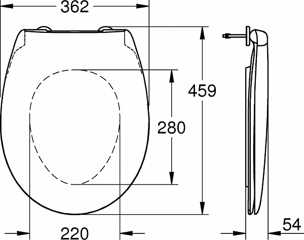 Крышка-сиденье Grohe Bau Ceramic 39493000