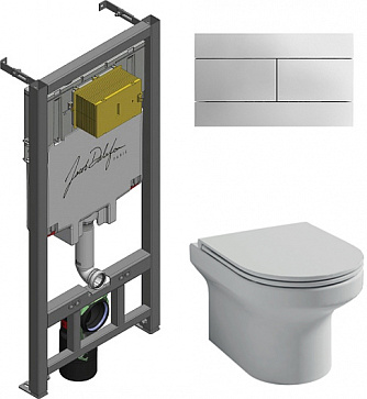 Комплект унитаз с инсталляцией Jacob Delafon Elite E21742RU-00