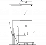 Тумба под раковину Акватон Америна 76 см 1A169401AM430