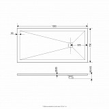 Поддон прямоугольник белый (70*100*2,5) Strong