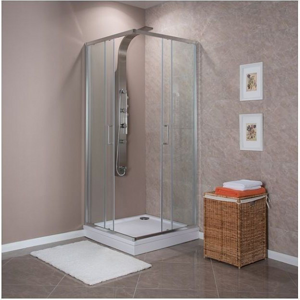 Душевой уголок Aquanet Alfa Cube NAA1142 100x100, прозрачное стекло NAA1142