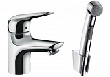 Смеситель для раковины с гигиеническим душем Hansgrohe Novus 71144000
