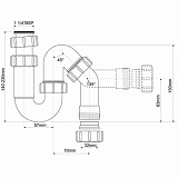 Сифон  McAlpine MRW7V
