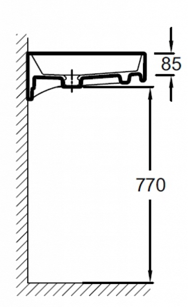 Двойная подвесная раковина-столешница Jacob Delafon Rythmik 120х46 см EXM112-Z-00