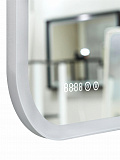 Зеркало Континент "Bliss Led" 800х600 с увеличительным зеркалом, часами