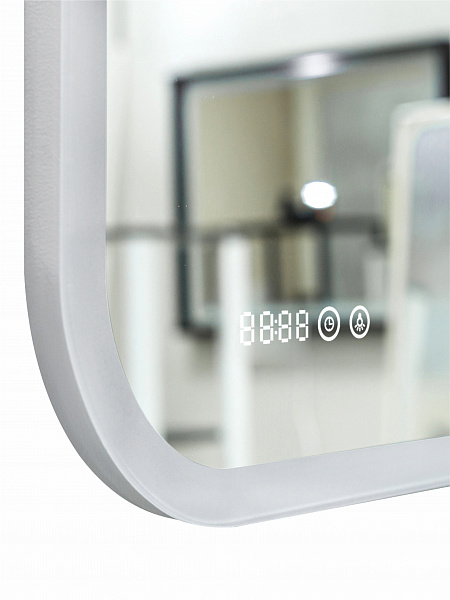 Зеркало Континент "Bliss Led" 800х600 с увеличительным зеркалом, часами