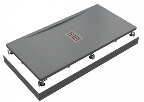 Душевой поддон Creto Etna 160x80, серый