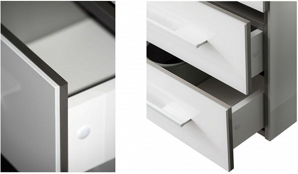 Тумба под раковину Aquanet Верона 58 белый (напольная 3 ящика) 00178253