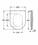 Крышка-сиденье Grohe Essence 39577000