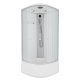 Душ.каб. NG-7307-14 (800х800х2150) высокий поддон(40см) стекло МАТОВОЕ 4 места