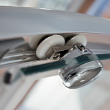 Душевое ограждение  "KOLLER POOL" Waterfall Line NC80 800x800x1850 не прозрачное Grape 6мм хром