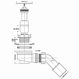 Сифон  McAlpine MRS6C-SL-65