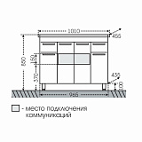 Тумба под раковину Родос 100 Санта 206016