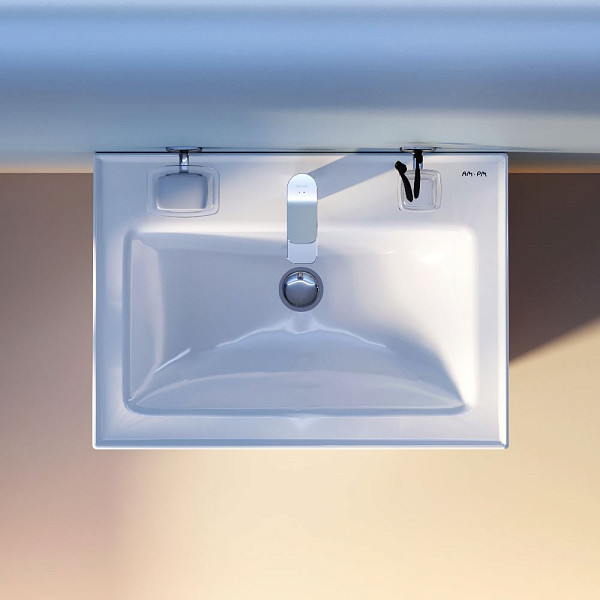 M85AWCC0652WG64 X-Joy, Раковина мебельная, керамическая, 65 см, встроенная, цвет: белый, глянец